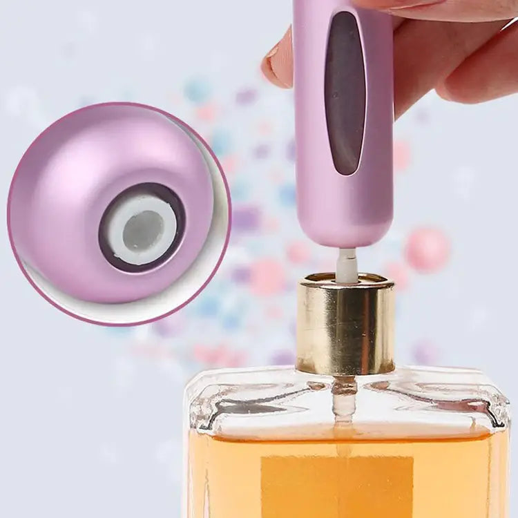 Dan Adora - Perfume Atomizer Refillable - Black: Silver