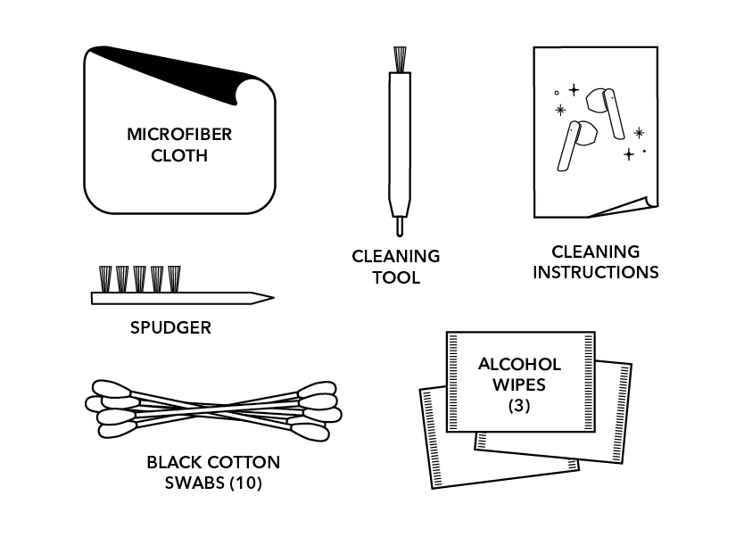 Pinch Provisions - Earbud Detail Kit - Olive Vegan Leather Pouch