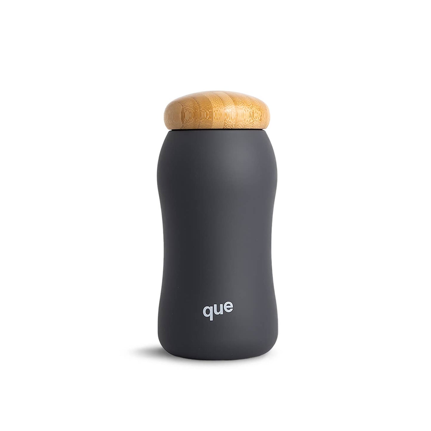 Que Factory 17 oz Insulated Water Bottle Metallic Charcoal
