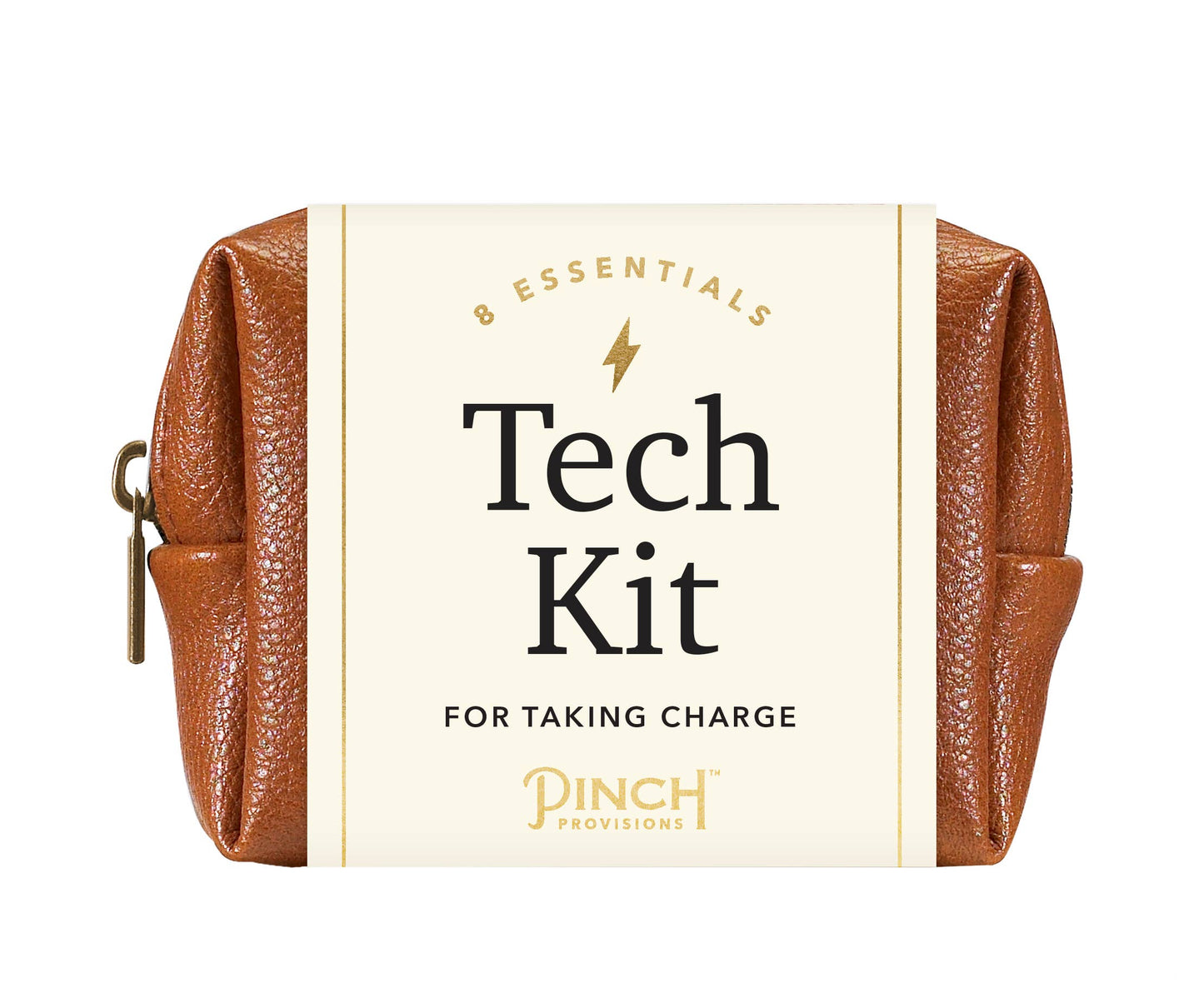 Pinch Provisions - Vegan Leather Tech Kit - Stocking Stuffers: Cognac