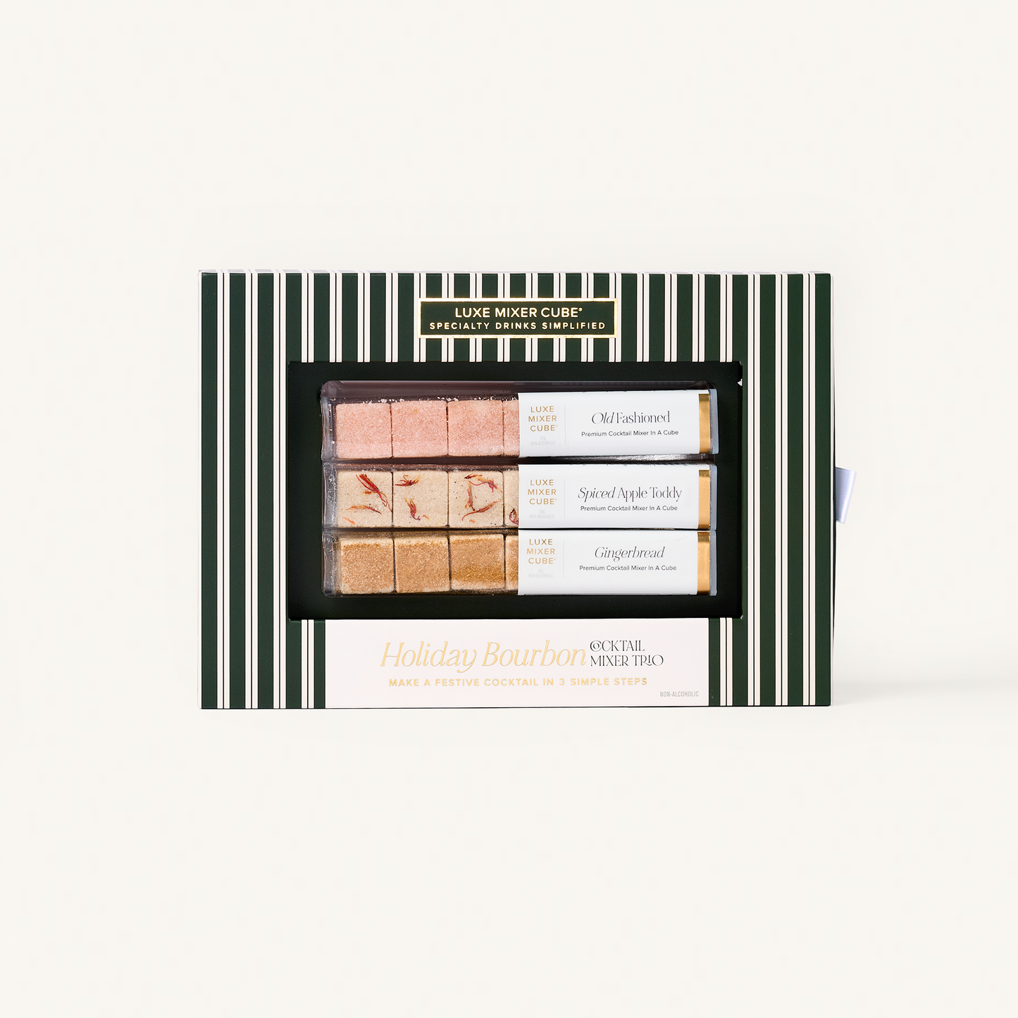 TEASPRESSA | LUXE Mixer Cube - Holiday Bourbon Old Fashioned Mixer Cube Trio