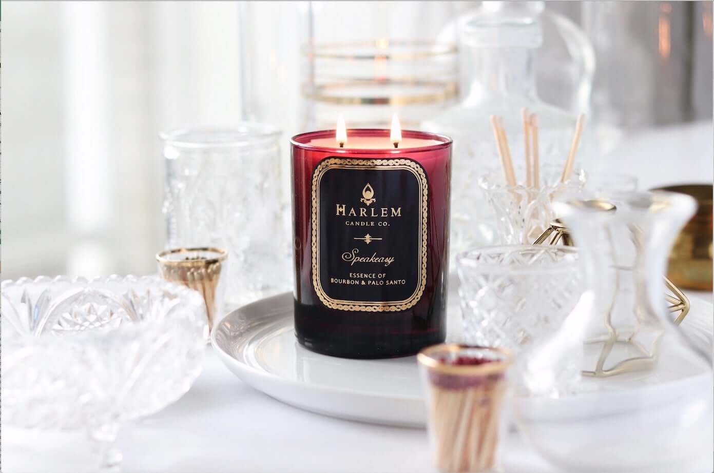 Harlem Candle Co - Speakeasy Luxury Candle: 2-Wick