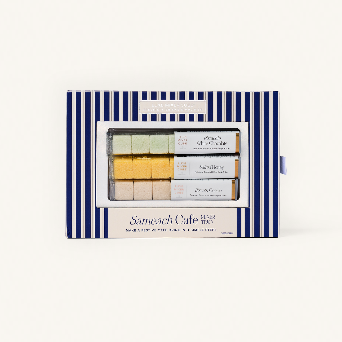 TEASPRESSA | LUXE Mixer Cube - Sameach Café Mixer Cube Trio (Pistachio, Biscotti, Honey)