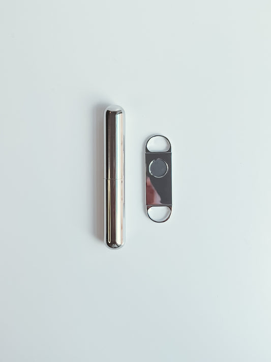 Weddingstar Inc. - Silver Cigar Cutter And Travel Gift Set