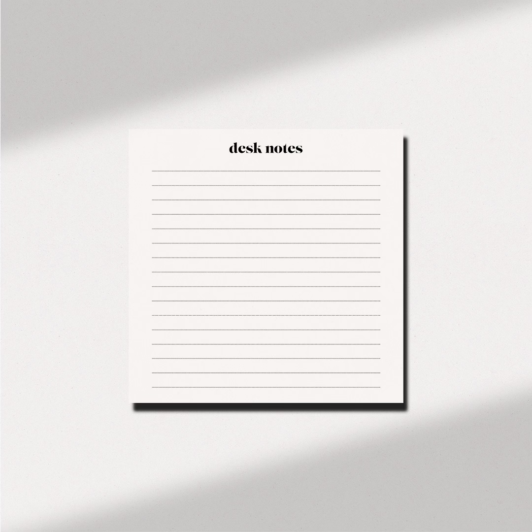 The Launch Market - Minimalist Desk Notepad