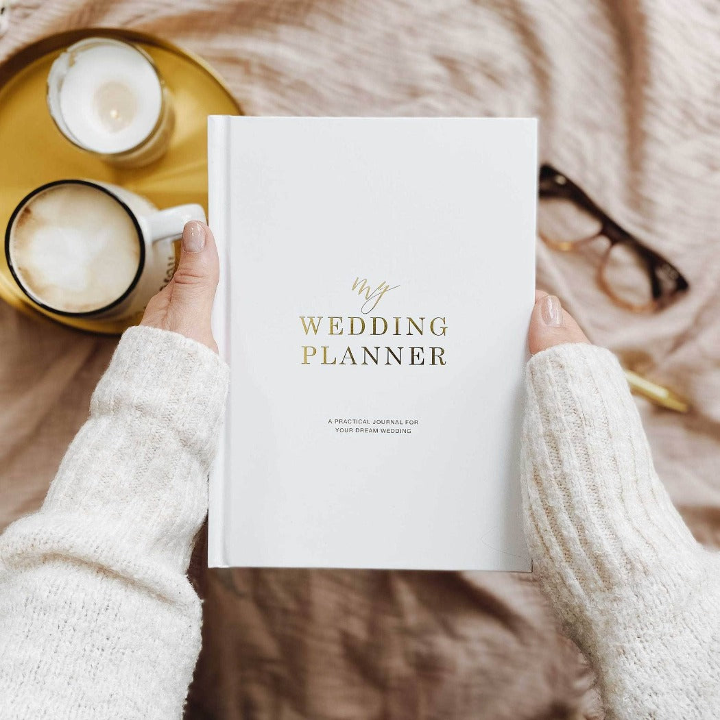 Blush And Gold - My Wedding Planner, White + Gold Foil