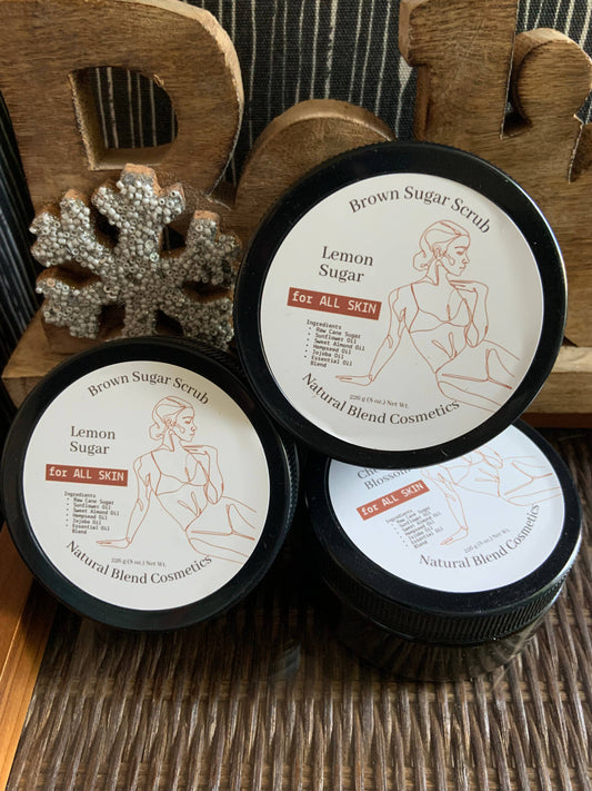 Natural Blend Cosmetics Brown Sugar Scrub Oatmeal Milk & Honey