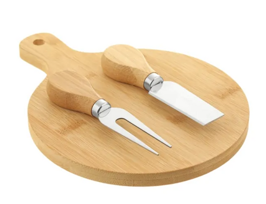 Regala Mini Bamboo Cheese Board Knife Set