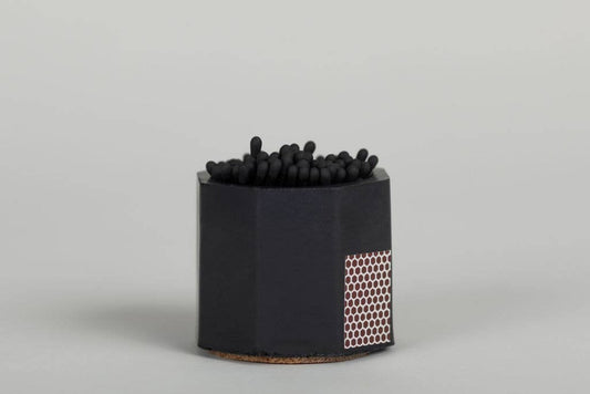 Tenn Prairie Black Match Holder with Striker and All Black Matches