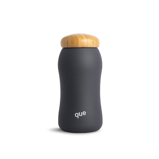 Que Factory  17 oz Insulated Water Bottle Metallic Charcoal